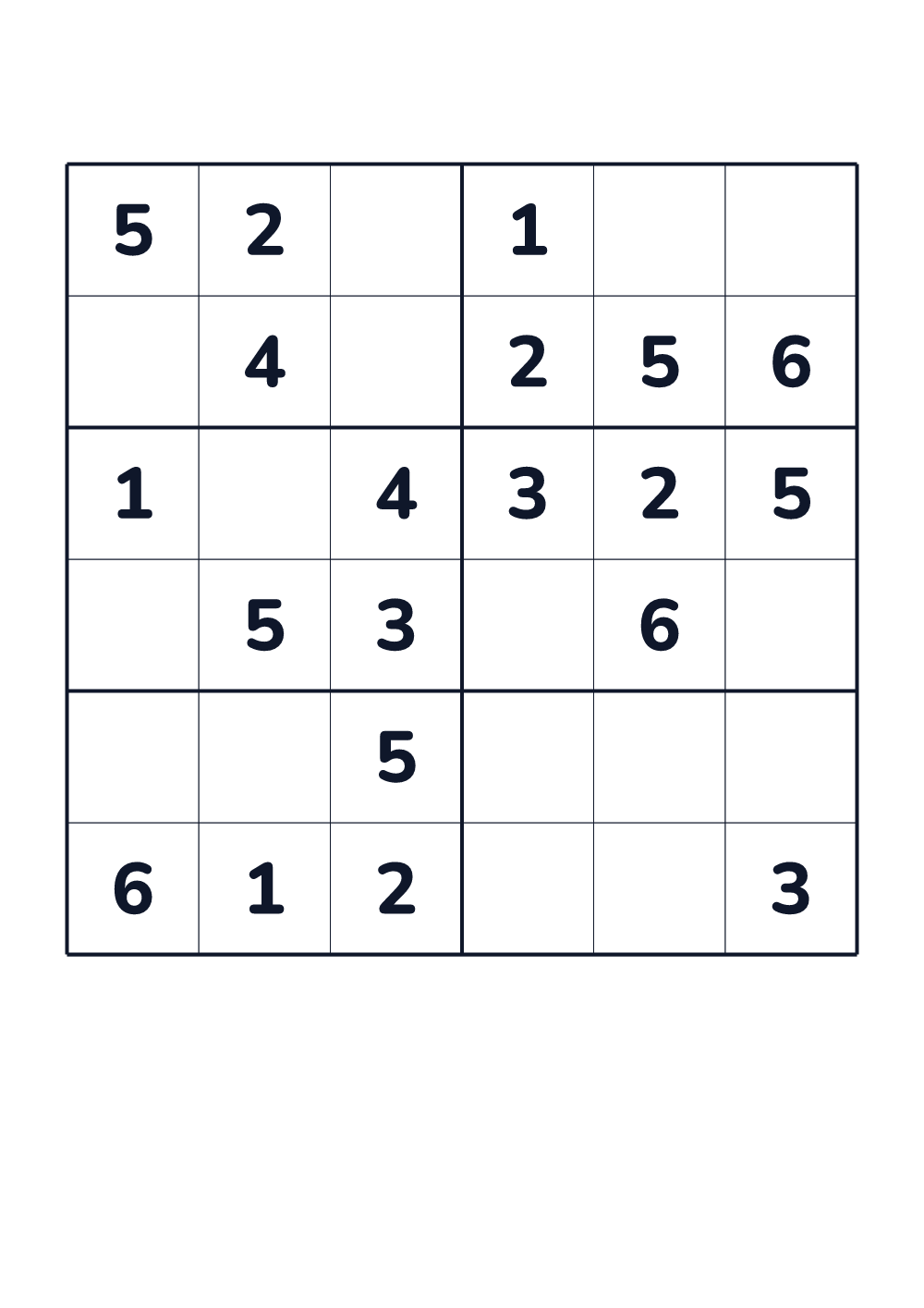 Sudoku für Kinder — mittel #171