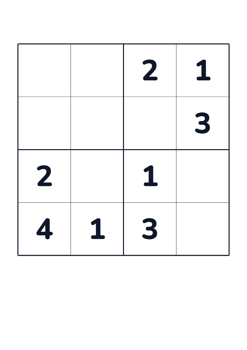 Sudoku dla dzieci — łatwy #433