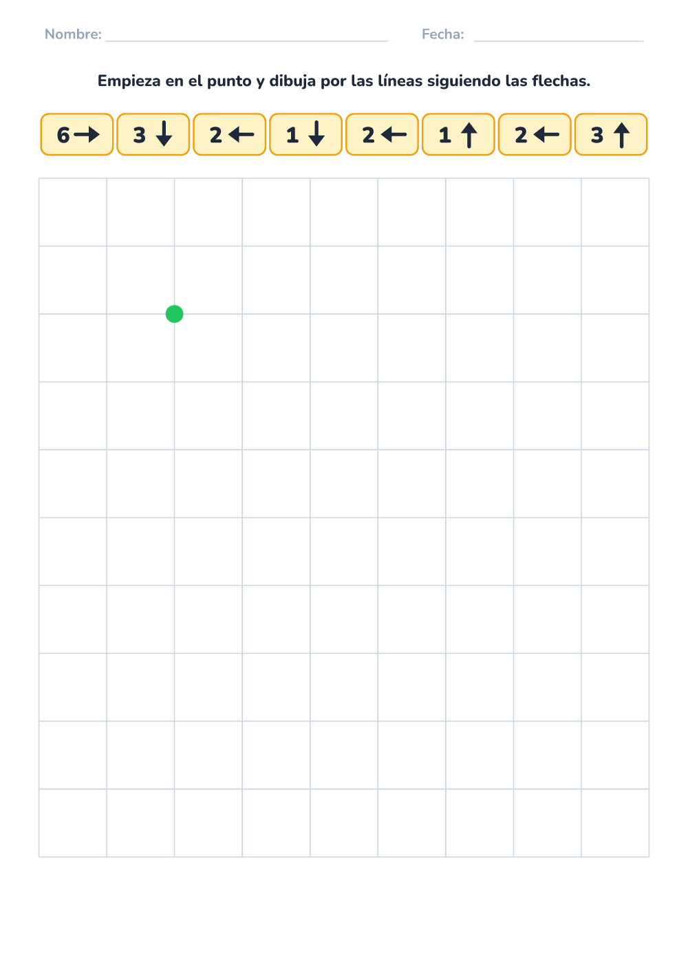 Dictado gráfico (fácil, para imprimir)