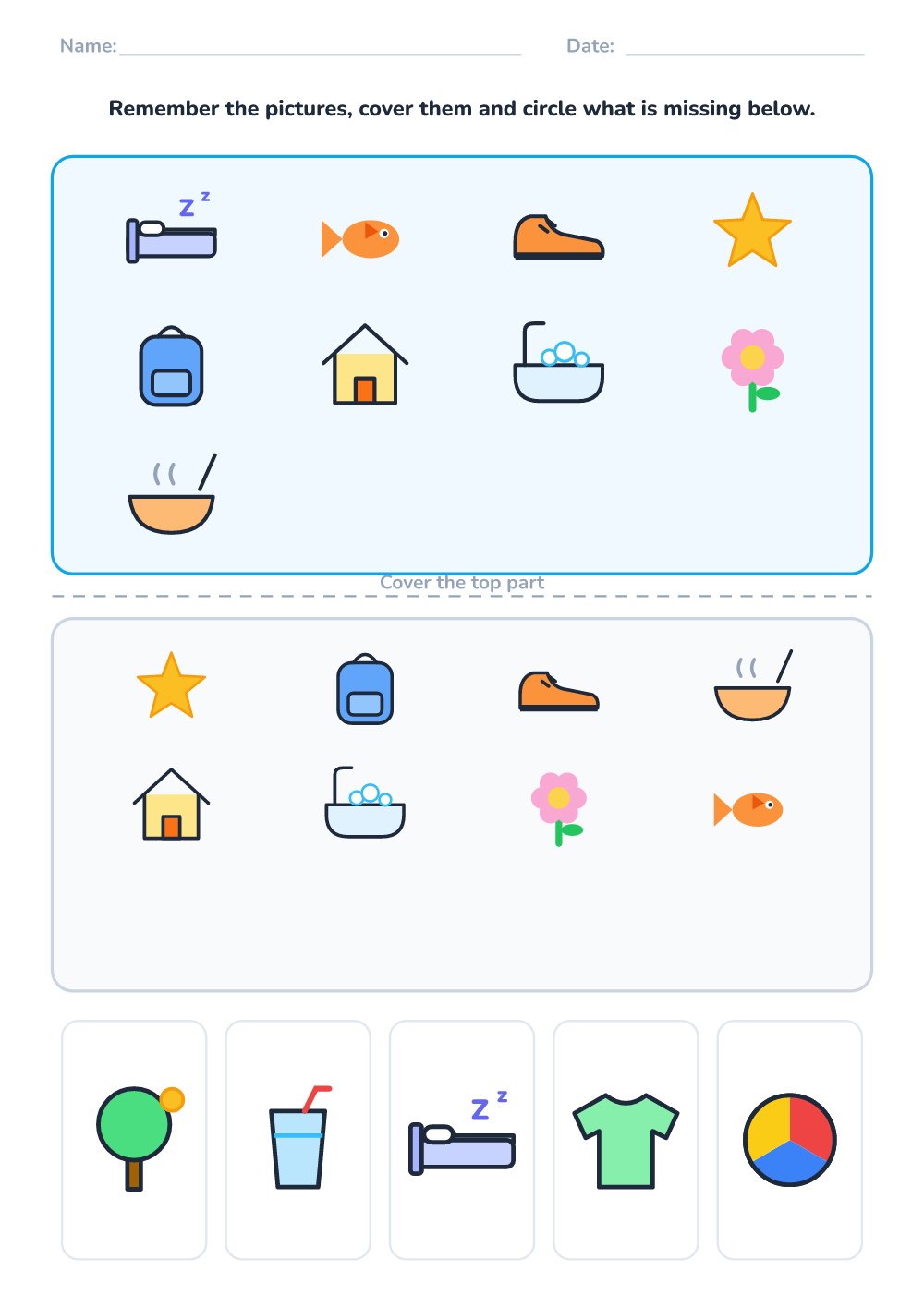 What is missing? (hard, printable)