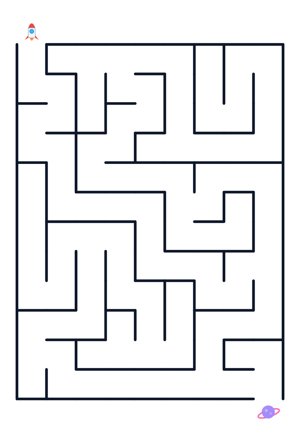 Labyrinthe pour enfants — facile #153