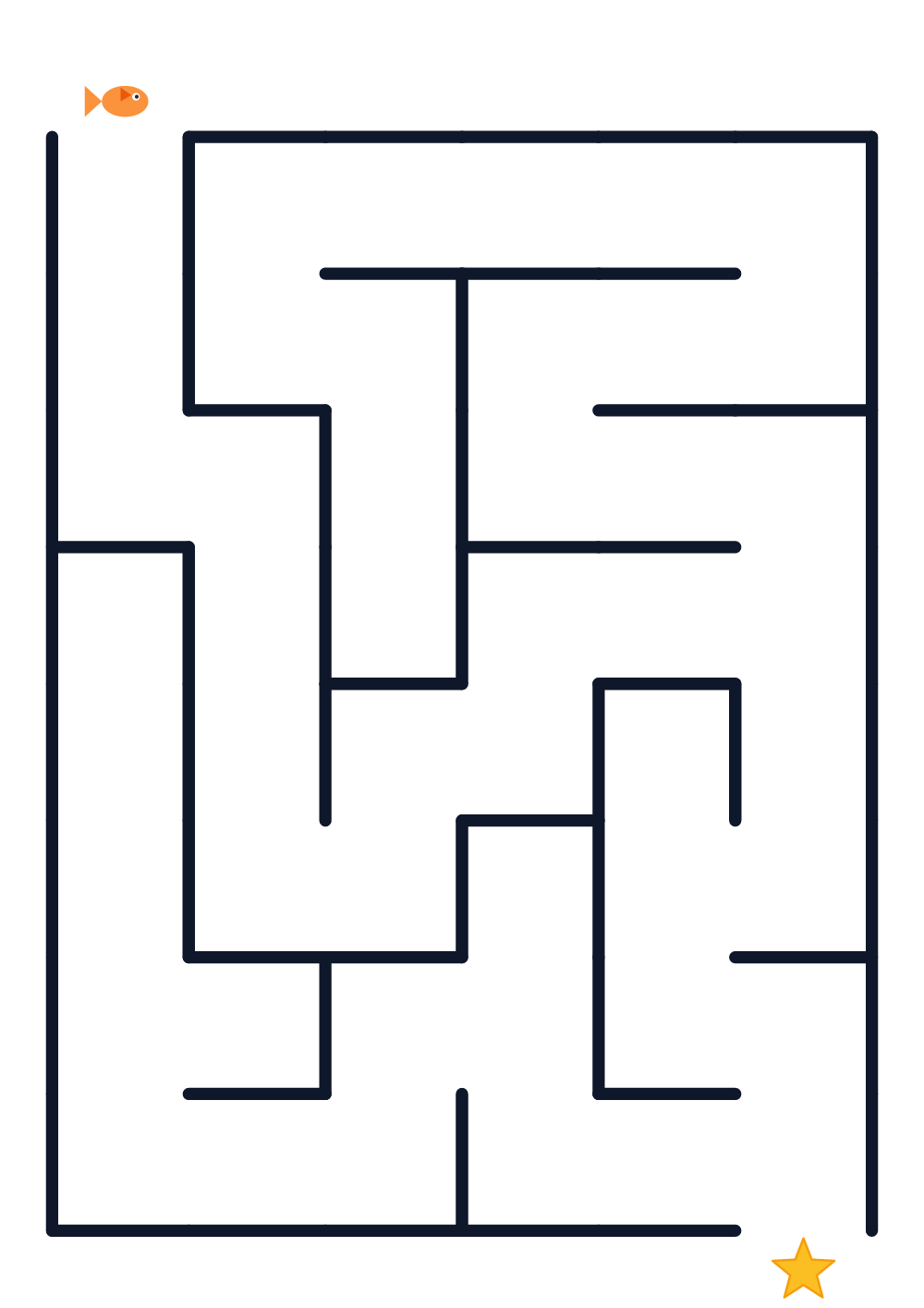 Labyrinth für Kinder — sehr leicht #772