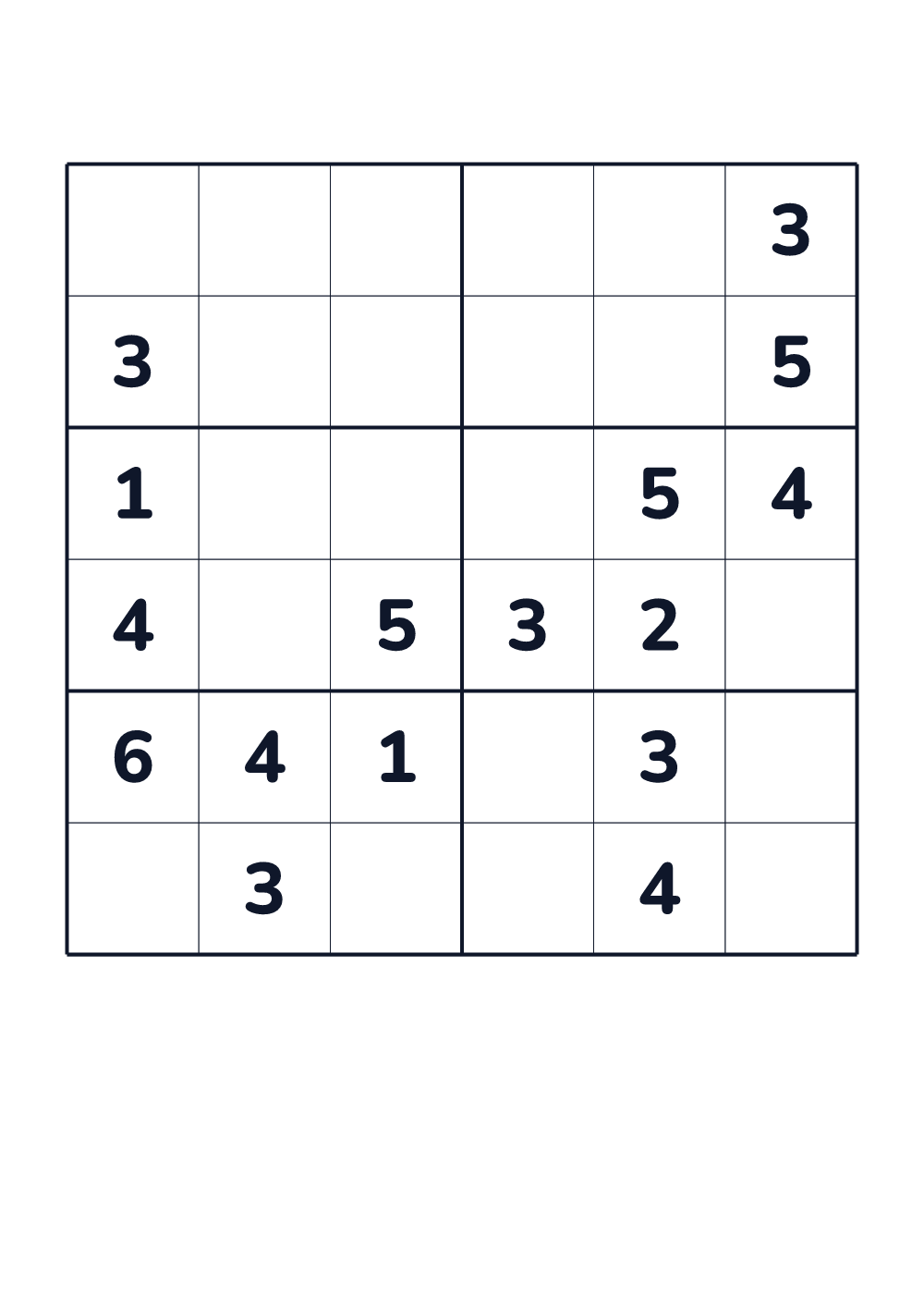 Sudoku für Kinder — schwer #766