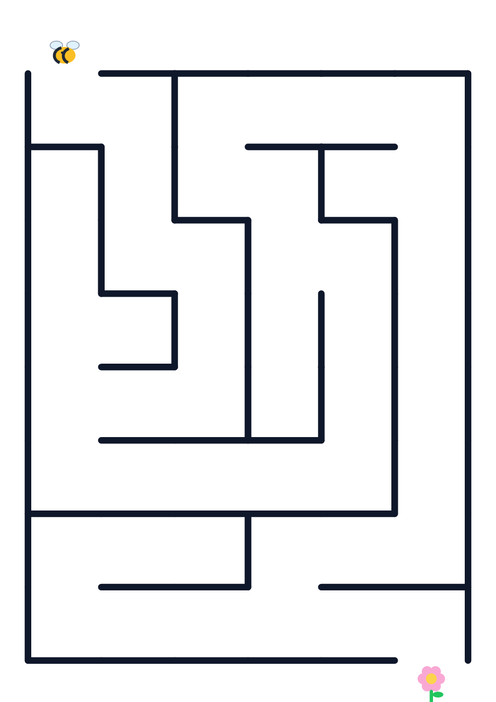 Labyrinth für Kinder — sehr leicht #73