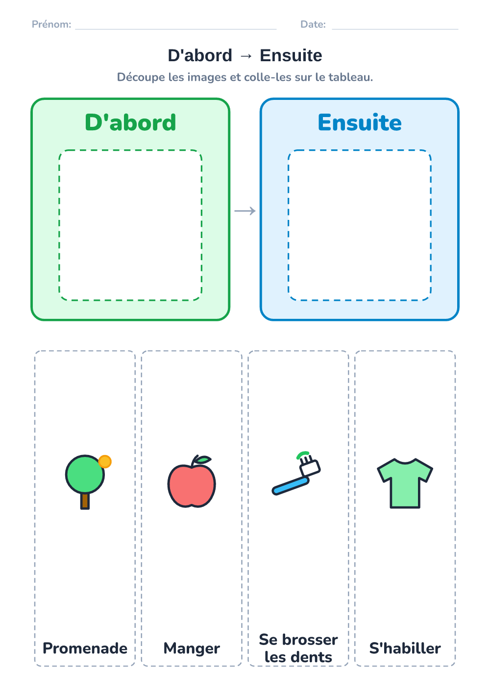 Emploi du temps visuel
