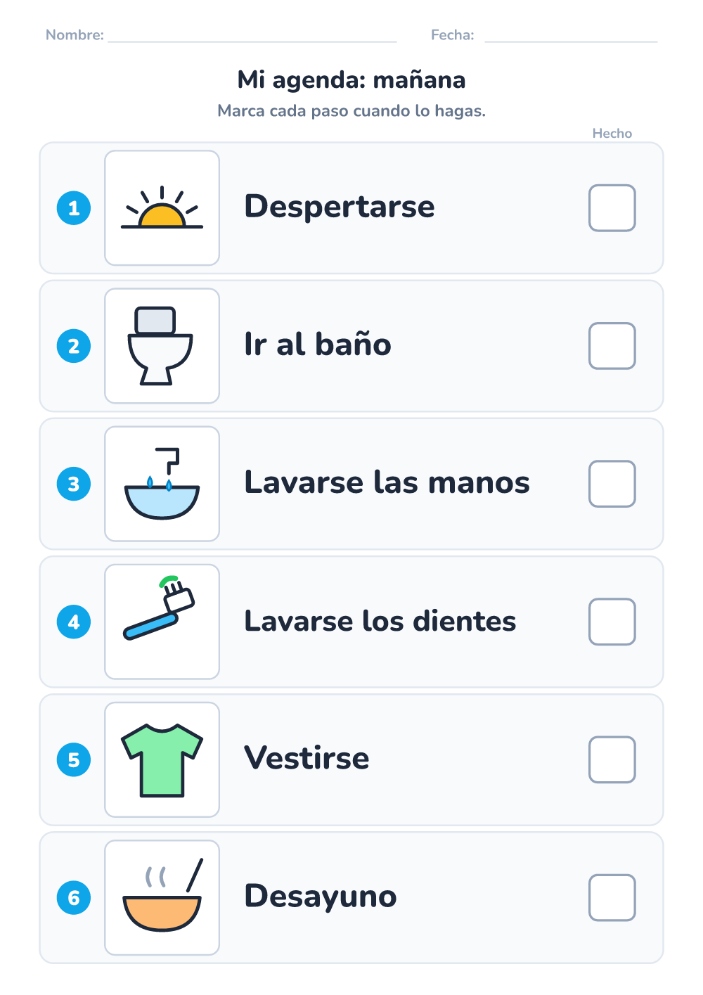 Agenda visual — mañana (medio, para imprimir)
