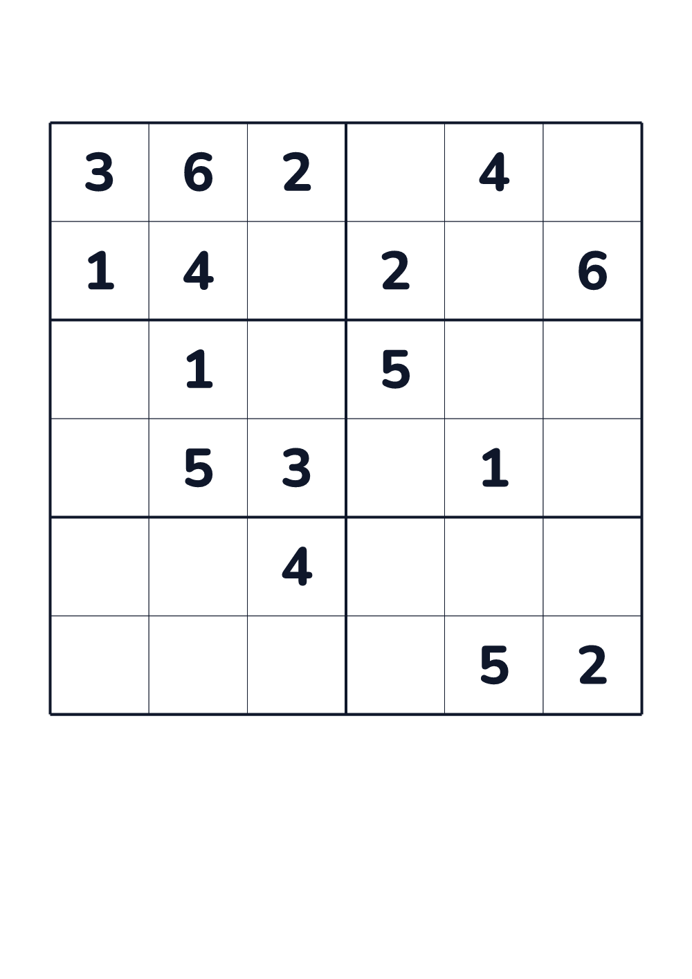 Sudoku dla dzieci — trudny #155