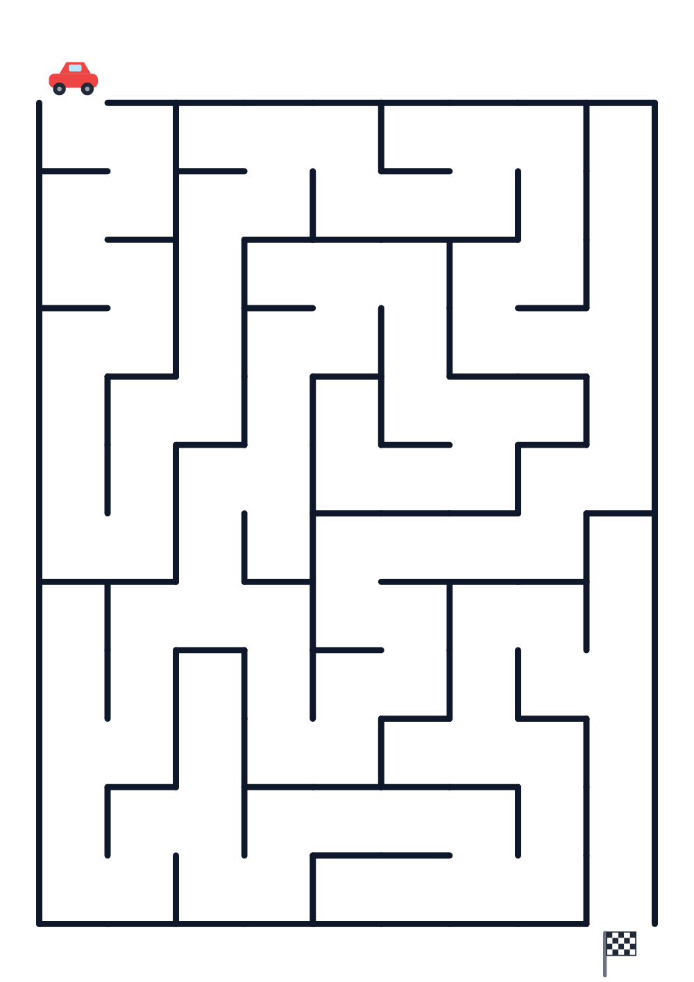 Labyrinth für Kinder — leicht #877