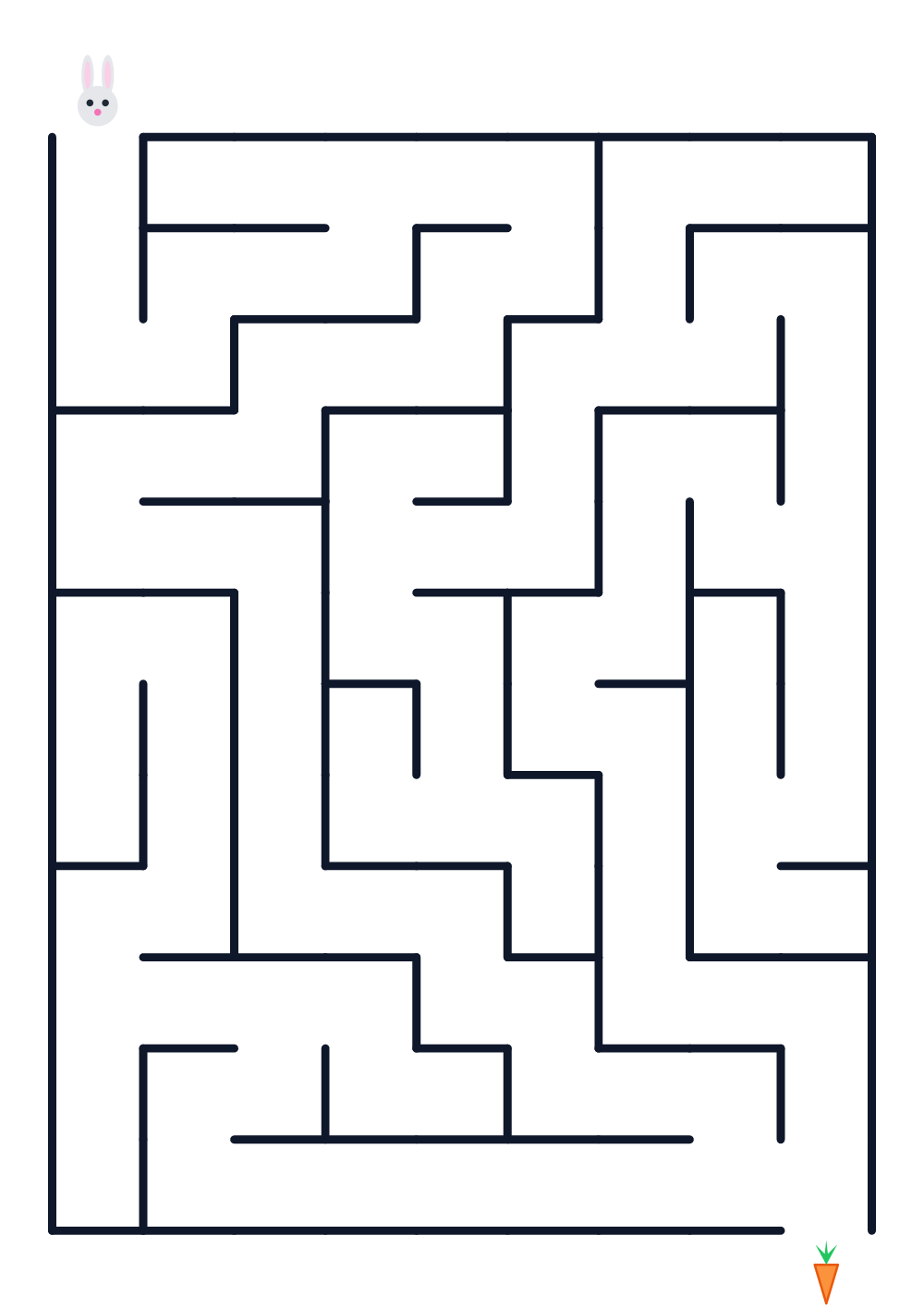 Labyrinth für Kinder — leicht #52
