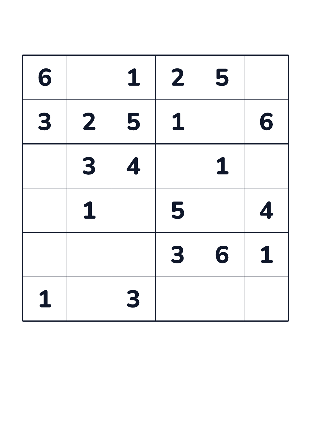 Sudoku für Kinder — mittel #299