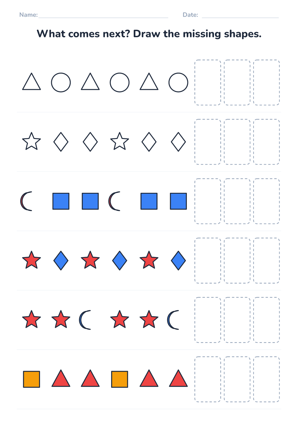 Complete the pattern