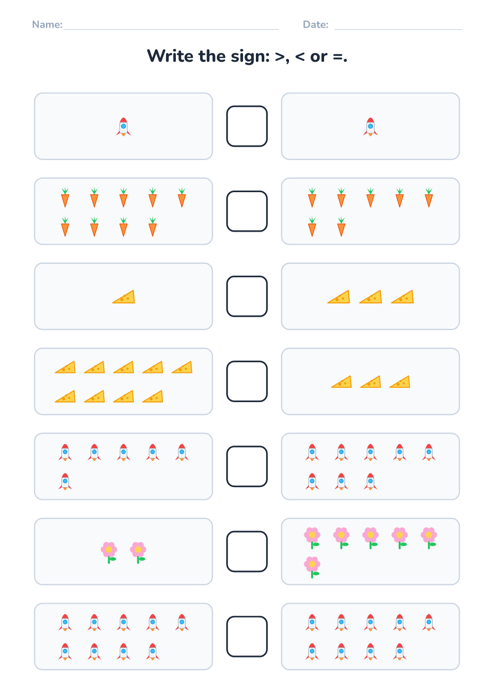 Which is more? (medium, printable)
