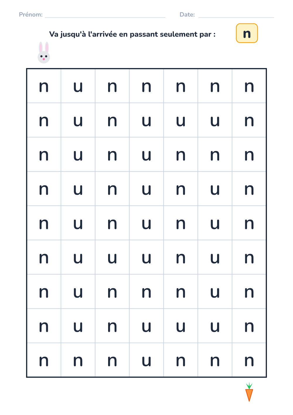 Labyrinthe de lettres