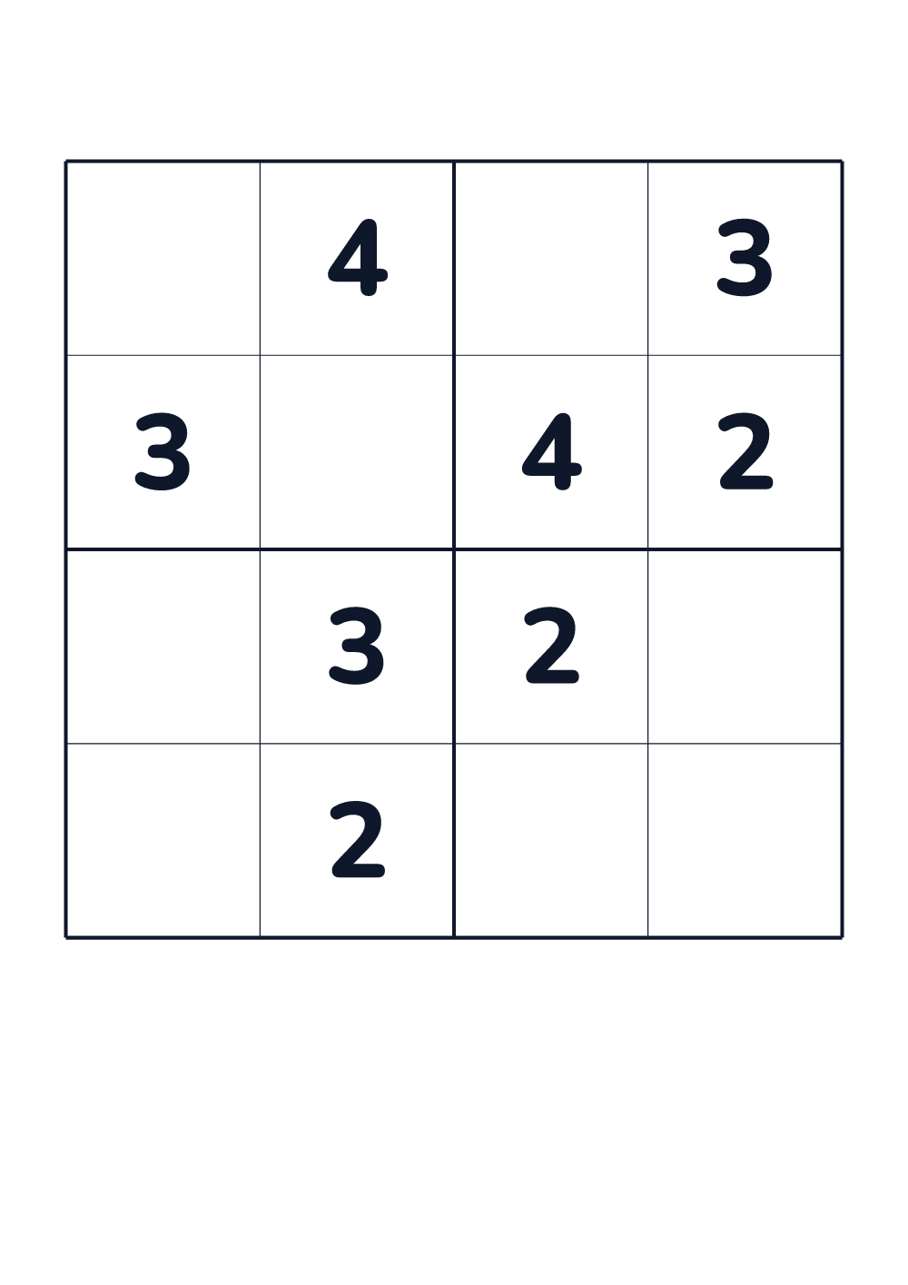 Sudoku für Kinder — leicht #69