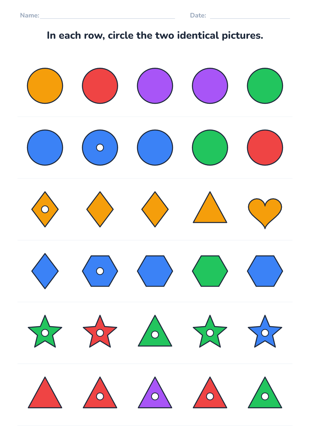 Find the matching pair (medium, printable)