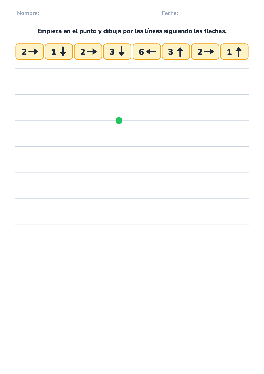 Dictado gráfico (fácil, para imprimir)