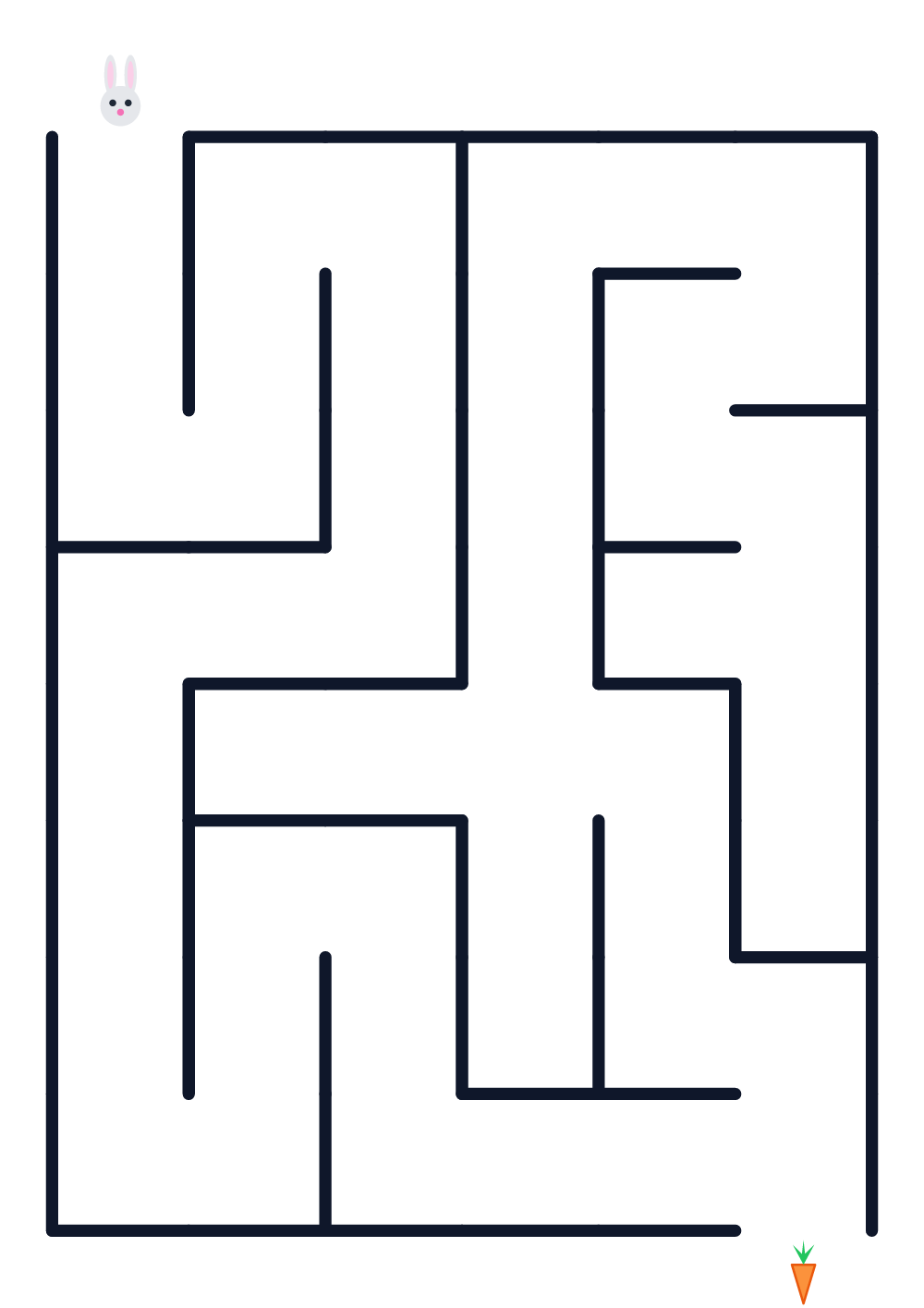 Labyrinth für Kinder — sehr leicht #582