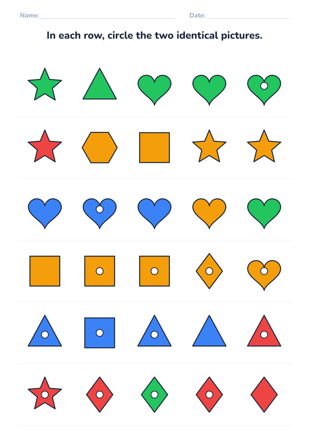 Find the matching pair (medium, printable)