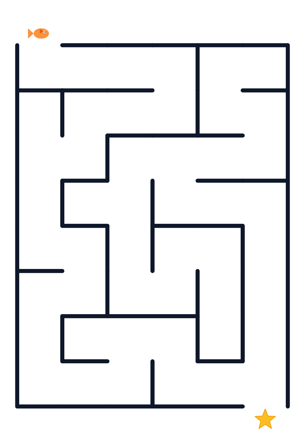 Labyrinthe pour enfants — très facile #782