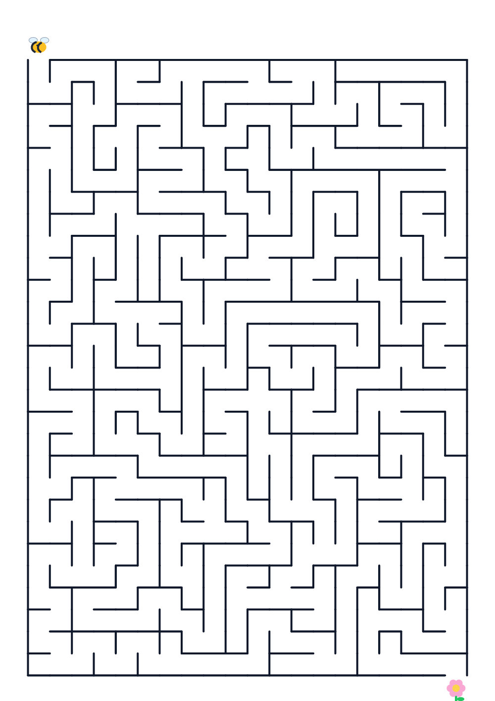 Labyrinth für Kinder — sehr schwer #643