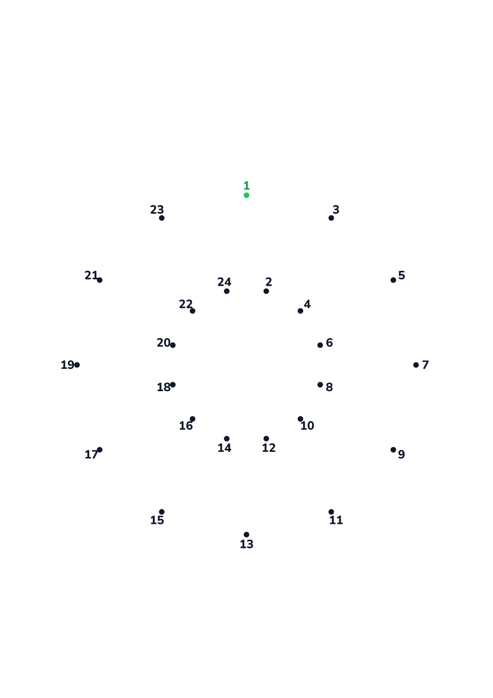 Connect the dots — hard #500