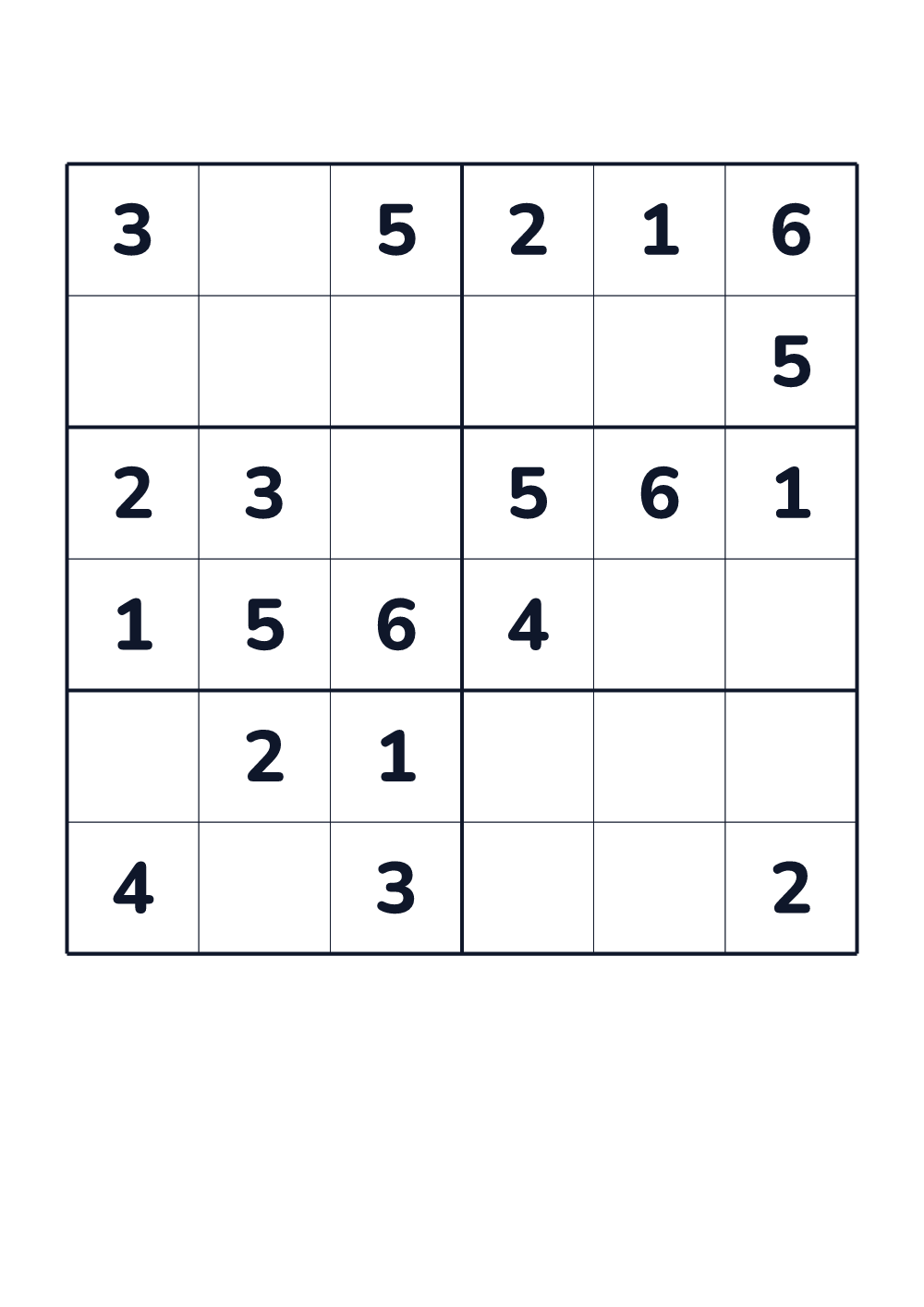Sudoku dla dzieci — średni #561