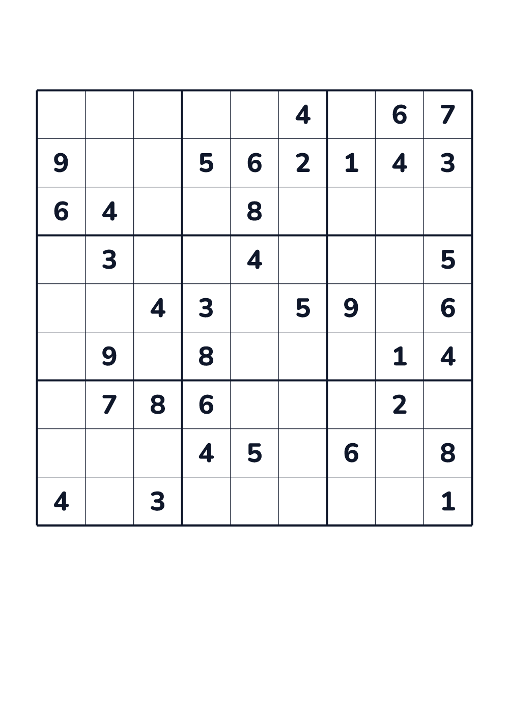 Sudoku dla dzieci — bardzo trudny #771