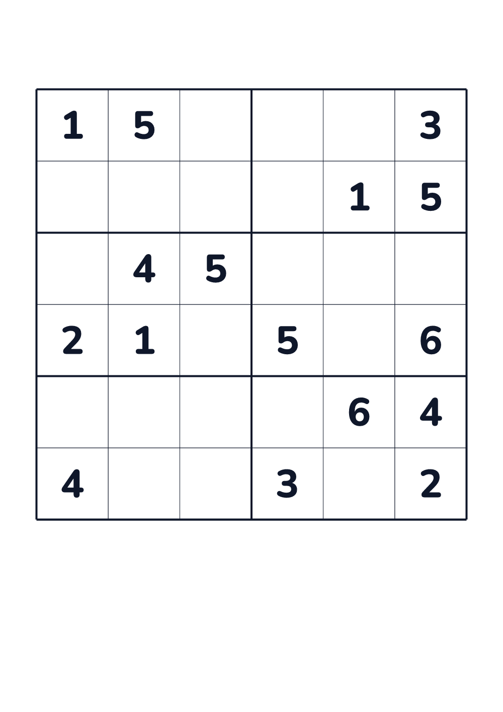 Sudoku for kids — hard #861