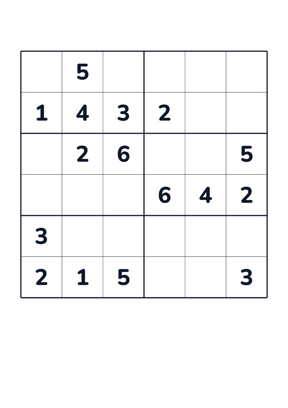 Sudoku dla dzieci — trudny #619