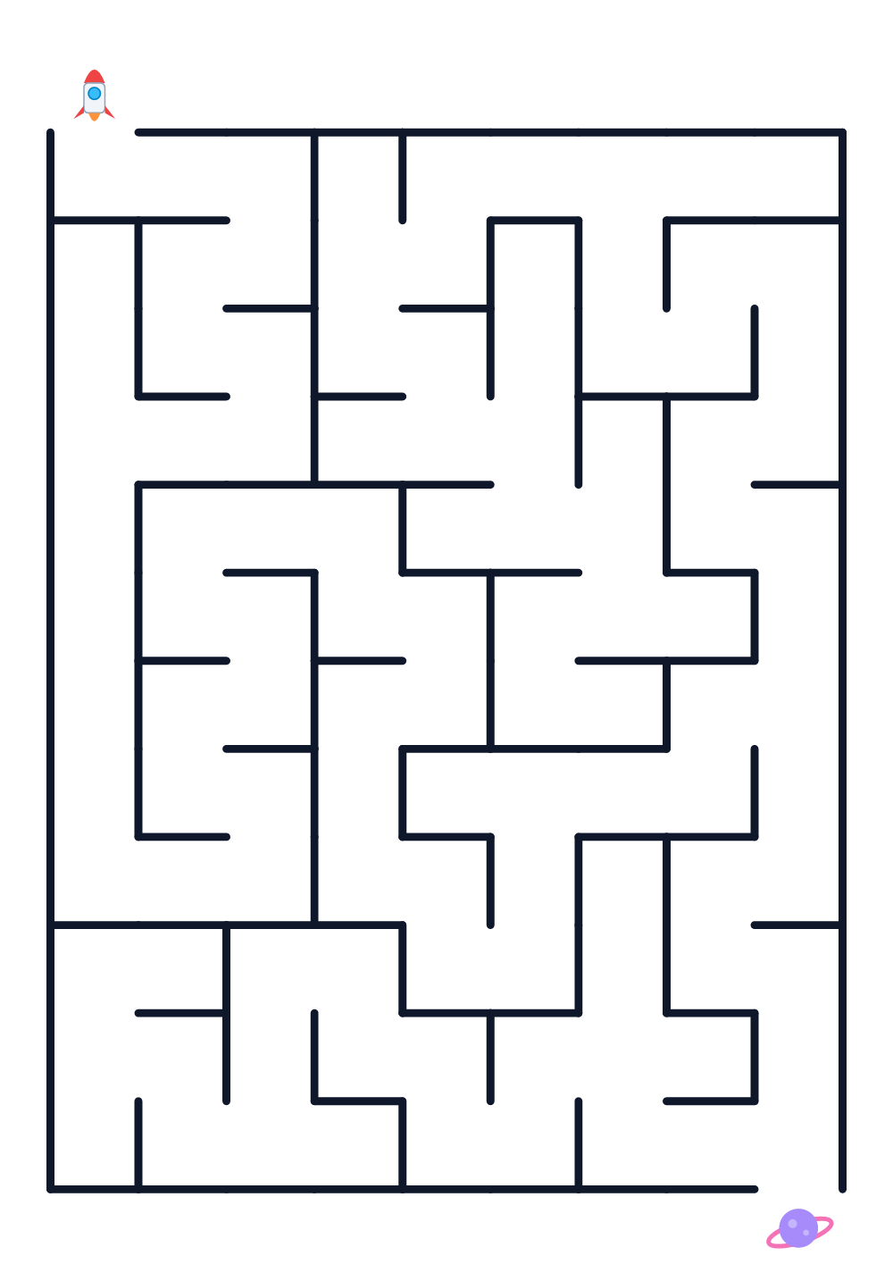 Labyrinth für Kinder — leicht #877
